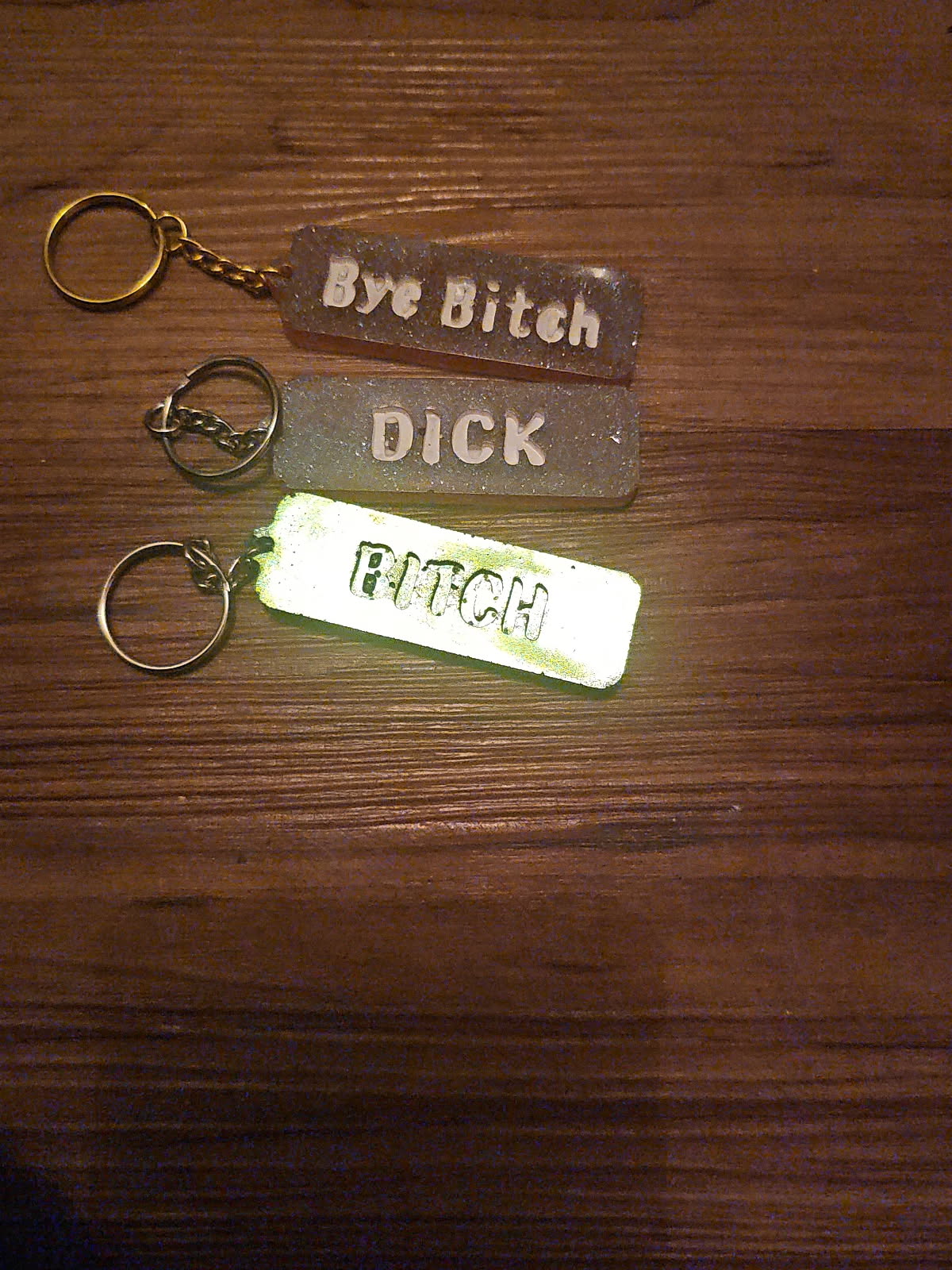 curse word keychain